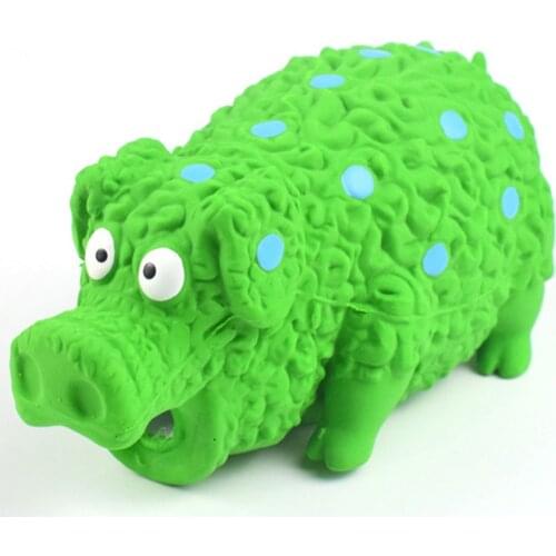 Dog toys Cute Pig Grunting Squeak Latex Pet Chew Toys for Dog Puppy Toy Dog Ball For Medium Large Breed
