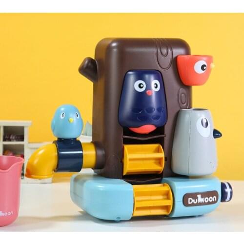 Bathroom Toys Pipeline Water Spray Shower Game Bird Mushroom Toy for Children Swimming Bathroom Bathing Kids Toy gift