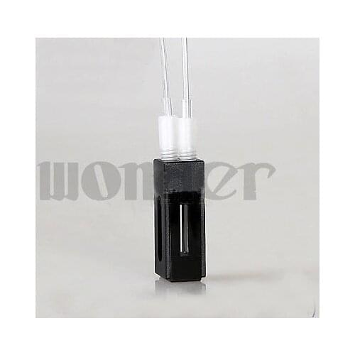 450ul JGS1 Quartz Fluorescence Flow Cuvette With M6 Threaded Connectors