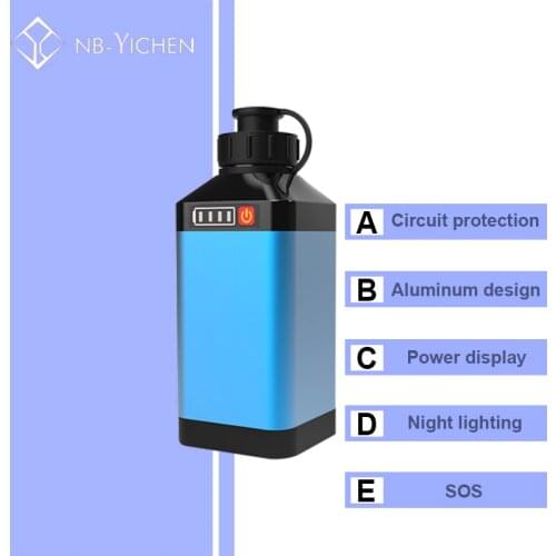 14.8V 5000mAh Large Capacity Lithium Battery for Electric Fishing Take-Up Reels Boat Phone Power with Bms+1A Charger