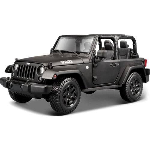 Maisto 1:18 Jeep Wrangler Matte Black Preminer editionHighly-detailed die-cast precision model car Model collection gift