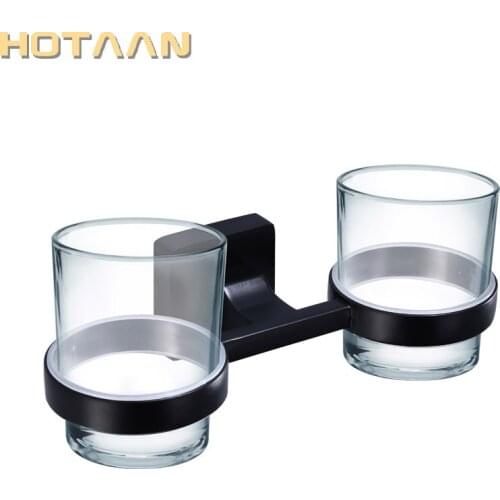 Vintage Black Color Stainless steel Tumbler Holder Cup & Tumbler Holders Toothbrush Holder Bathroom Accessories Banheiro 10708-H