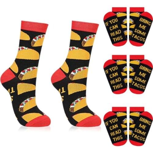 Funny Men/Women Socks If You Can Read This Bring Me Some Tacos Fashion Socks US