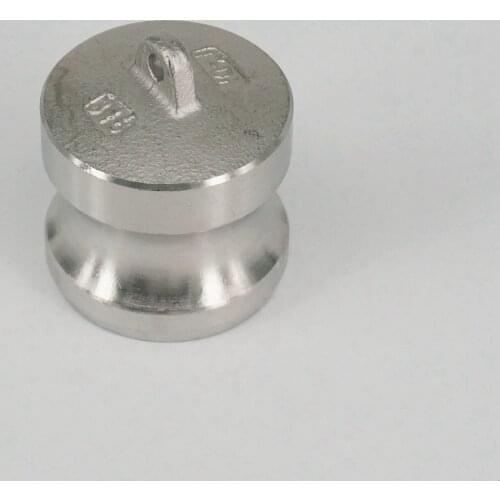 1" 304 Stainless Steel Type DP Camlock Fitting Cam and Groove Adapter Dust Plug Stop Flow