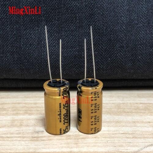 5PCS 2200uF 25V NICHICON FW Series 12.5x25mm 25V2200uF HiFi Audio Capacitor NEW Electrolytic capacitor
