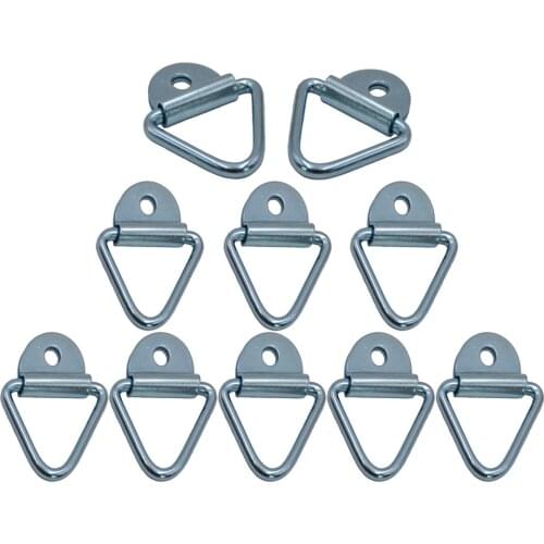 10pcs Tie Down Lashing Ring & Cheat Anchor Zinc for Truck Trailers Van Boat