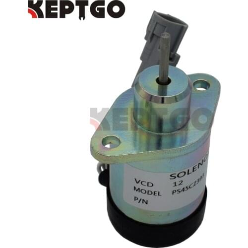 12V Fuel ShutOff Stop Solenoid 1E369-60011 for Kubota V2607 V3307 PS45CZ393