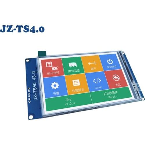 2K 4Inch multilingual Full Colored JZ-TS4.0 Touch Screen Display WIFI AUTO shutdown Ramps1.4 Marlin SD For 3D Printer DIY parts
