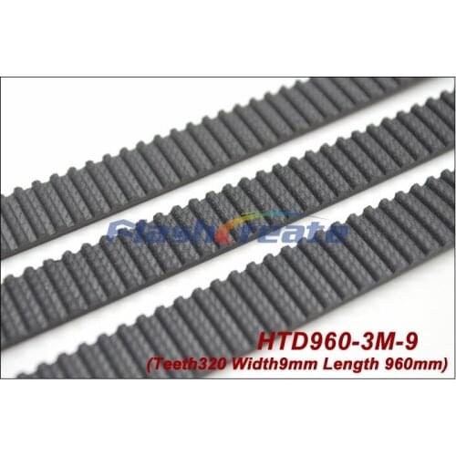 5pcs HTD3M belt 960 3M 9 length 960mm width 9mm 320 teeth 3M timing belt rubber closed-loop belt 960-3M S3M Belt Free shipping