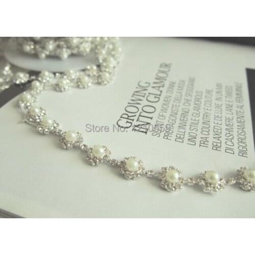 5 Yards Crystal Rhinestone Chain Trims Color Bridal Appliques Trims Sewing Accessories
