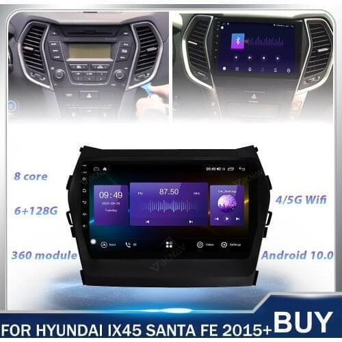 Android Touch Screen stereo Car Radio GPS Navigation For hyundai IX45 Santa fe 2015+ Car dvd Multimedia Player head unit 128G