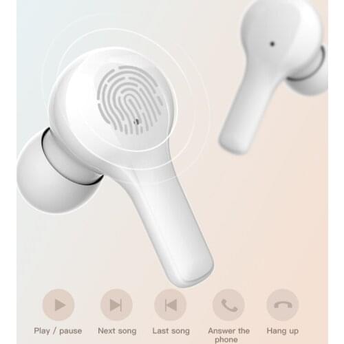 LANMIAO R5 TWS Wireless Bluetooth 5.0 Earphone Binaural Touch Ergonomic Headset 9D Noise Reduction Earphone For Phone Computer