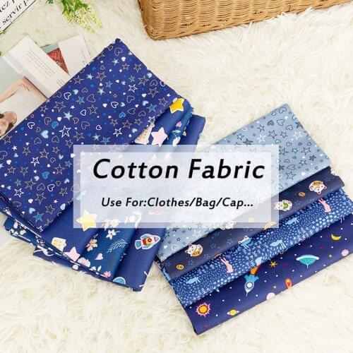 Printed Cartoon Kids 100% Cotton Fabric Cotton Patchwork Cloth DIY Sewing Quilting Fat Quarters Material 50cmx160cm