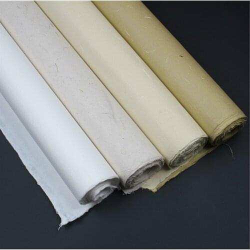 Chinese Half-Ripe Fiber Xuan Paper Painting Yun Long Rice Paper Rijstpapier Thicken Chinese Petal Leave Fiber Xuan Papers