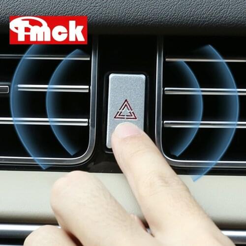 For Land Rover Range Rover Sport L494 Vogue L405 Velar Evoque Discovery Sport LR5 Car Emergency Light Switch Button Cover Trim