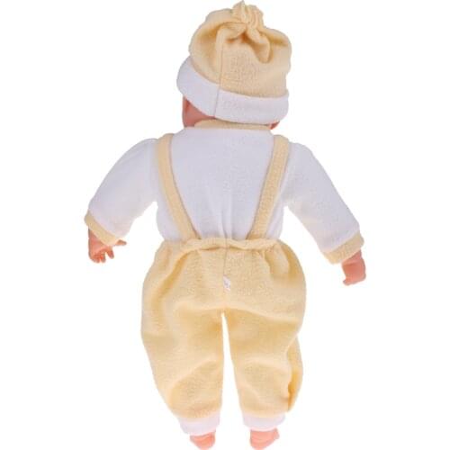 52cm Lifelike Vinyl Baby Dolls Newborn Baby Dolls Boy in Yellow Clothes