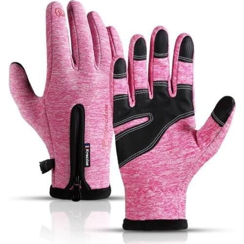 Kyncilor Man/women Autumn/winter Bicycle Riding Touch Screen Gloves Waterproof/velvet Mountain Road Bicycle Riding Cold Gloves