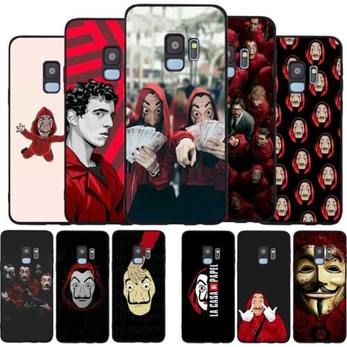 La casa de papel TV Soft Case For Samsung S20 S10 S9 S8 S7 S6 EDGE Plus Lite For Note 8 9 10 Cover A7 A8 A9 black Cases