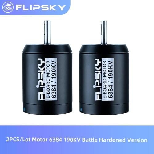 Wholesale Price 2pcs/lot BLDC Belt Motor Battle Hardened 6384 190KV 4000W 8mm Shaft for Electric Skateboard Flipsky