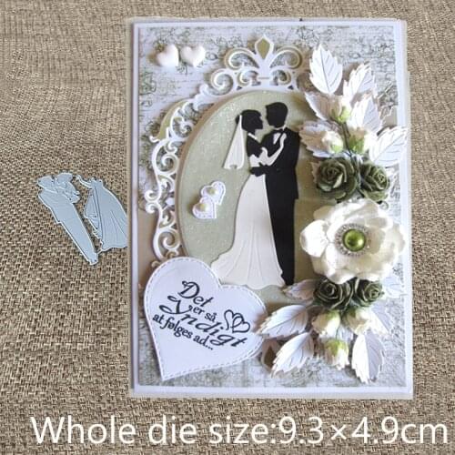 XLDesign Craft Metal Cutting Die die cuts wedding couple lover decoration scrapbook Album Paper Card Craft Embossing die cuts