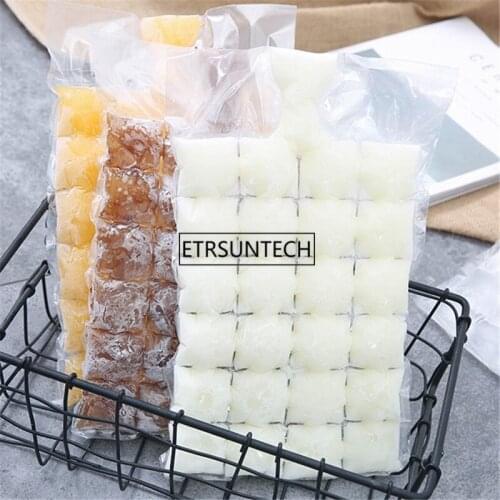 100Set DIY Drinking Tool Ice-making Bags Ice Cube Tray Mold Disposable Portable Ice Mould Self-sealing Kitchen Gadgets