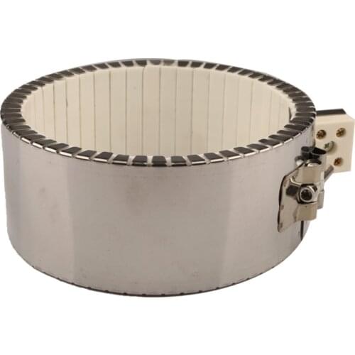 Ceramic Band Heater Element 800W/900W/1200W/1600W/2000W 220V Stainless Steel Heating Element Max Temperature 800 Celsius Degree