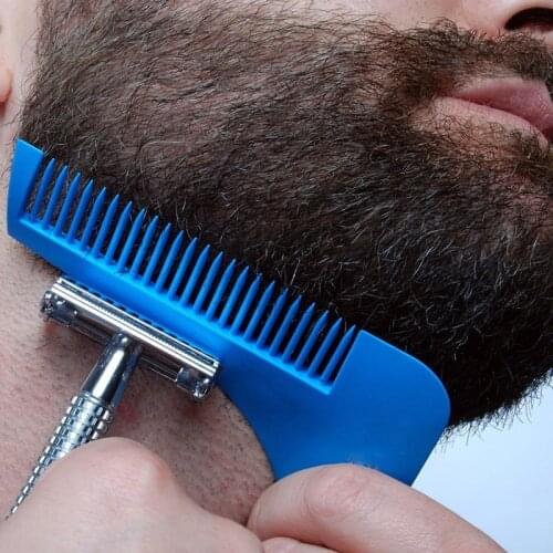 New 1 Pcs Hot Fashion Beard Shaper Men Shaping Comb Tool Perfect Lines Cut Template for Hair Beard Trim Template