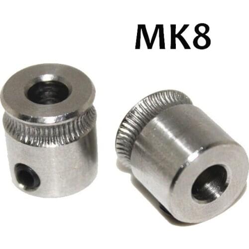 Official Smarian MK8 Extrusion Gear 1.75MM or 3MM for Reprap Makerbot 3D Printer 9*5*11mm Diy Wheeled Robotic Car Chassis Diy R