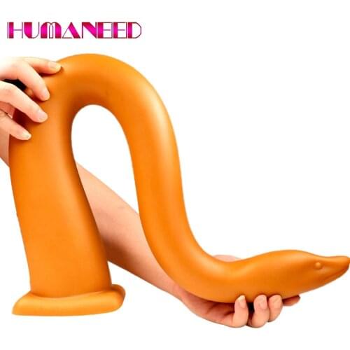 Super Long Silicone Butt Plug Anal Dildo Vagina Stimulation for Women Mud Eel Prostate Massage Butt Plug Anus Dilator Sex Toys