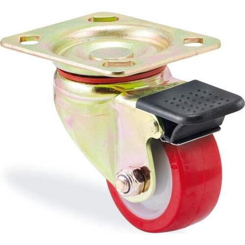 Wedge K4102pur055f4 Frenlı Heavy Duty Industrial Caster