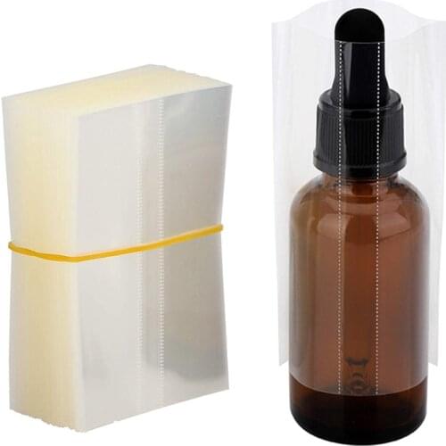 Heat Shrink Wrap Film for 50ml Glass Bottle Dropper Bottles Heat Shrink Film Shrink Seal Free Shipping