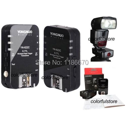 YN-622C YN622C YN-622 YN622 C YN 622C Wireless E-TTL Flash Trigger for Canon EOS 1100D 1000D 700D 550D 350D 60D 7D 5D2 5D II III