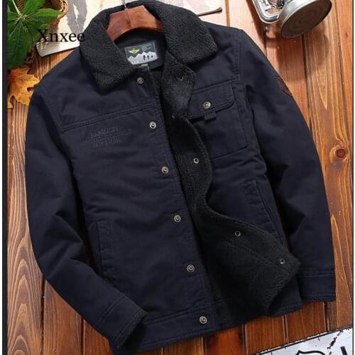 Xnxee Men's Denim Parkas