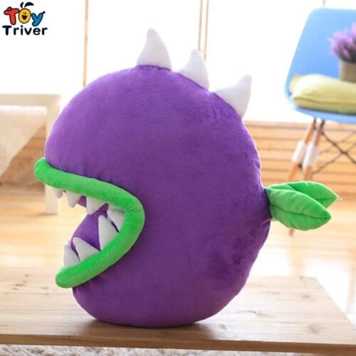 Creative Piranha Eating Zombie Flower Chomper Plush Toy Cushion Pillow Stuffed Doll Kids Children Boy Birthday Gift Room Decor