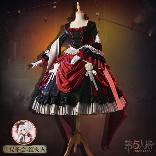 Anime Identity V Marie Bloody Midsummer Tea Party Dress Lolita Uniform Cosplay Costume Women Halloween Free Shipping New 2020