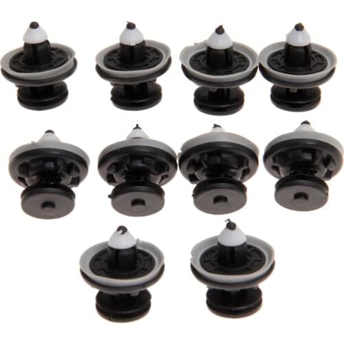 10Pcs Interior Car Door Trim Panel Card Clips 6Q0868243 For V W Touran Tiguan Golf Passat Polo Plastic Rivet Fasteners