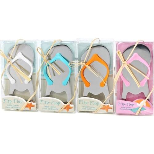 100Pcs Personalized Flip Flop Bottle Openers For Wedding Engagement Bridal Baby Shower Party Favor Custom Birthday Gift With Box