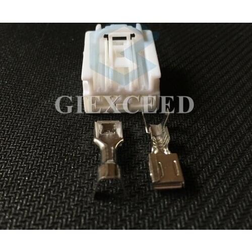 2 Sets 2 Pin Female Automotive Connector Socket With Terminals