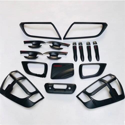 2015+2018 NAVARA PICKUP black abs Body kit protective cover have logo for NP300 body parts whole exterior cover
