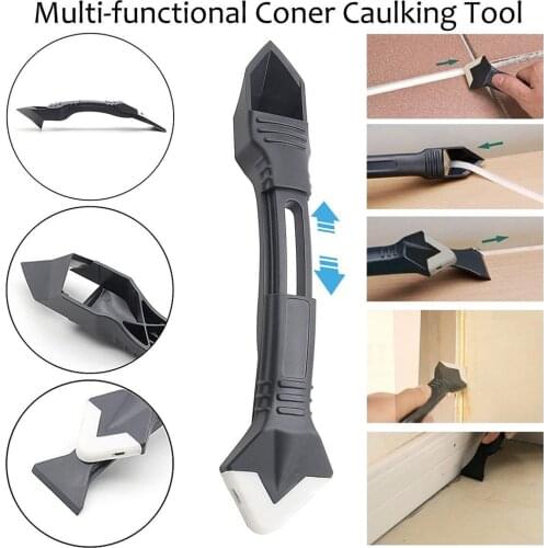 3 In 1 Silicone Remover Sealant Smooth Scraper Caulk Finisher Grout Kit Tools Kitchen Gadgets Hand Tool Sets