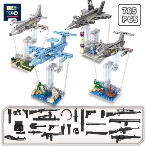 UKBOO 785PCS Magnetic Levitation Anti-gravity Aircraft Building Blocks Physics Balance Bricks Friends Assemble Toys for Children