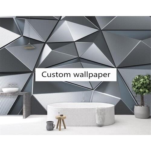 Beibehang Custom wall paper 3D abstract geometric pattern modern living room bedroom TV background decorative painting wallpaper