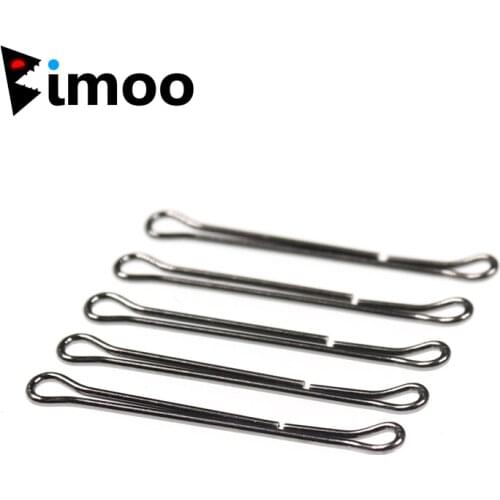 Bimoo 10packs 20pcs/pack Hook Shank Waddington Shank Stinger Fly Predator Fly Saltwater Fly Tying Material