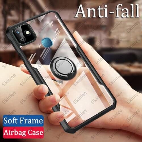 Skinlee Case For Infinix Smart HD 2021 Official Original Shockproof Clear With Ring Anti-fall Airbag Cover For Infinix Smart HD