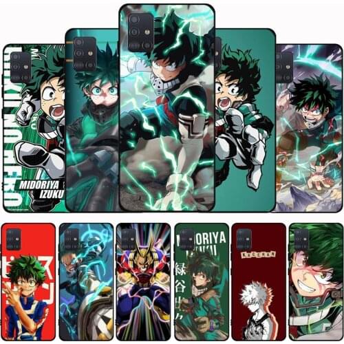 My Hero Boku No Hero Academia Black Phone Case For Samsung M21 M31S M41 M51 M10 M20 M30S M40 A7 A8 A9 2018 A12 A80