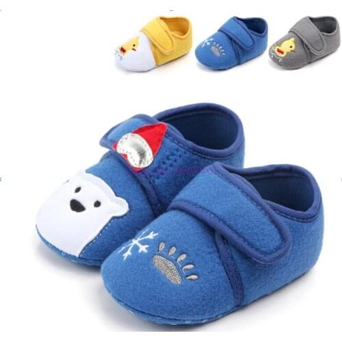 DHL 200pair Cartoon Bear Print Frist Walkers Baby Shoes Infantil Newborn Shoes