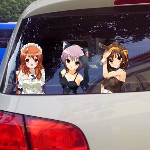 Anime Two-dimensional Animal Maid Beautiful Girl Waterproof Reflective Car Sticker