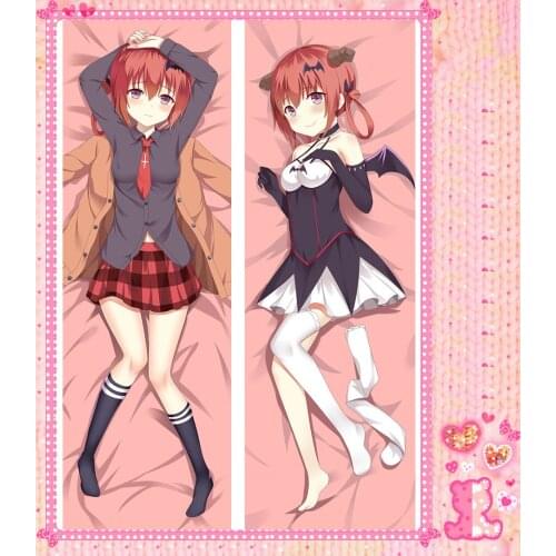 Japanese Anime Cartoon Gabriel Dropout Double sided hugging Pillow Case Cover Pillow Cover Pillowcase Peach Skin 2 Way 77016
