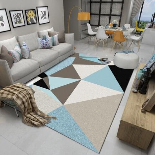 Modern Living Room Carpet Geometric Home Rug for Bedroom Carpet Sofa Coffee Table Mat Nordic Study Large Carpet Decoracion