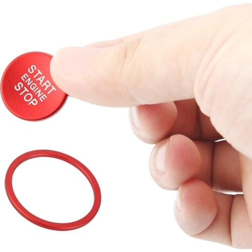 1pc Aluminum Alloy Car Engine Start Stop Button Ring Cover Trim For VW Jetta MK7 Passat B8 Tiguan Touran Magotan